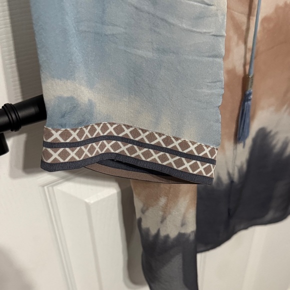 Hale Bob Blue and Brown Tie-Dye Tunic - Picture 3 of 7